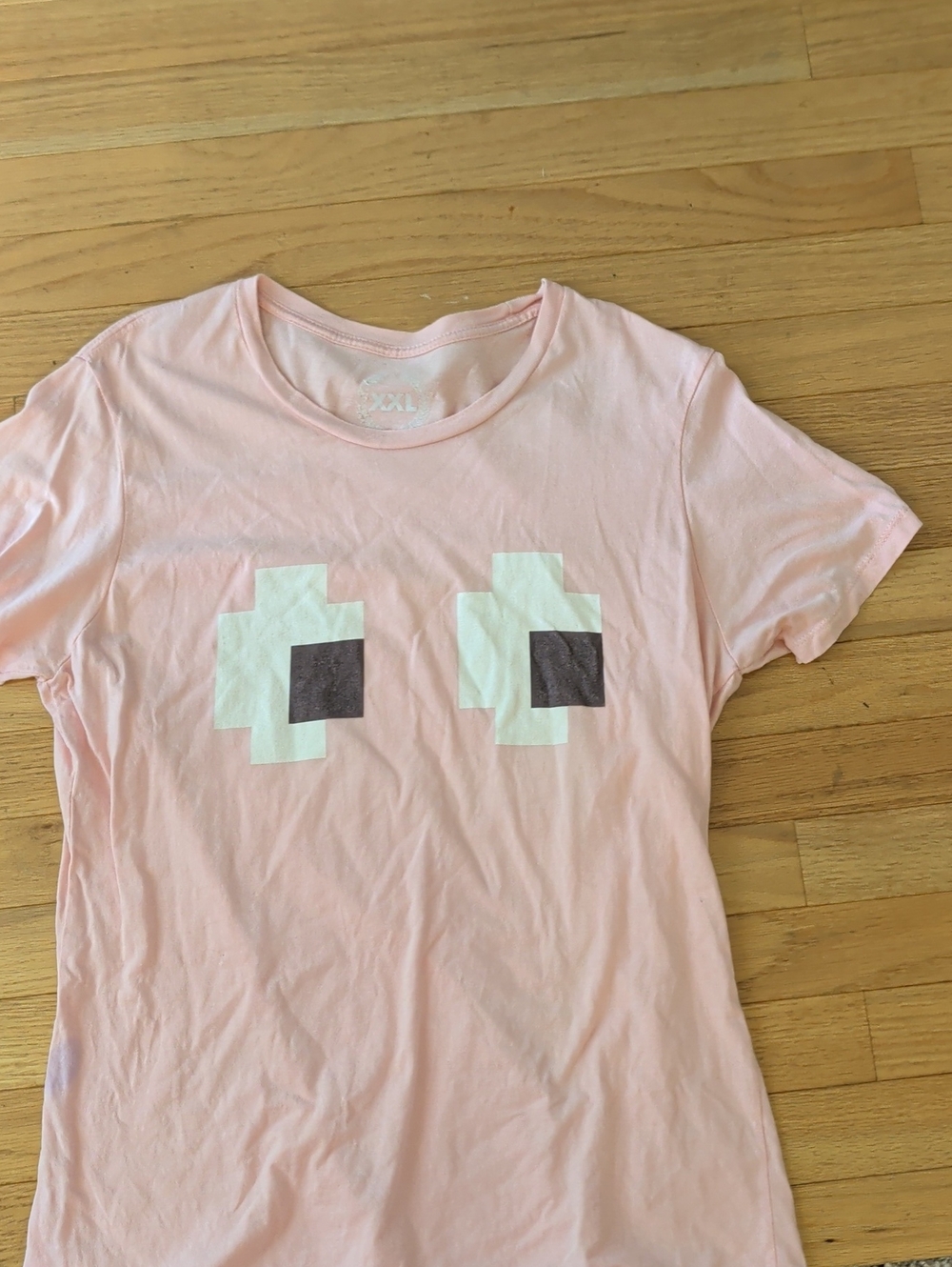 Pinky From Pac-man Light Pink Graphic Tee